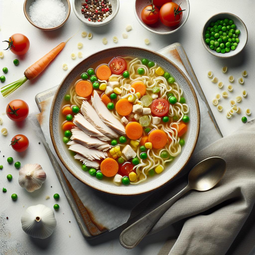 Hearty Turkey Vegetable Noodle Soup: Nutritious Comfort Bowl