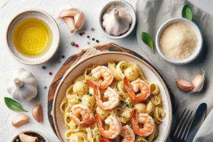 Savor the Flavor: Creamy Garlic Shrimp Pasta Delight