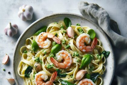 Velvety Garlic Shrimp Pasta: A Creamy Delight Unveiled