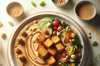Crunchy Bliss: Master Crispy Tofu with Creamy Peanut Sauce