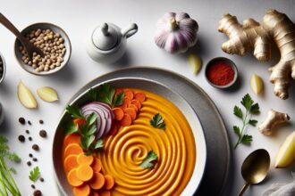 Warm Up with Silky Roasted Carrot and Ginger Soup Delight