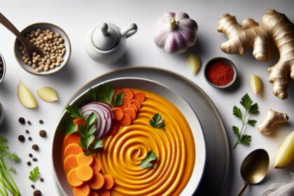 Warm Up with Silky Roasted Carrot and Ginger Soup Delight