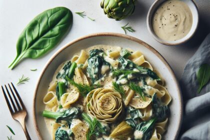 Indulge in Creamy Spinach Artichoke Pasta: A Flavorful Twist