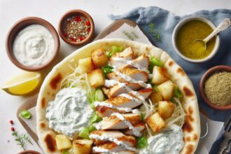 Savor Greek Chicken Gyros with Creamy Tzatziki Magic