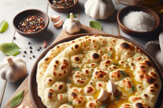 Fluffy Homemade Garlic Naan: A Savory Indian Delight Recipe