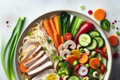 Hearty Turkey Vegetable Noodle Soup: Nutritious Comfort Bowl