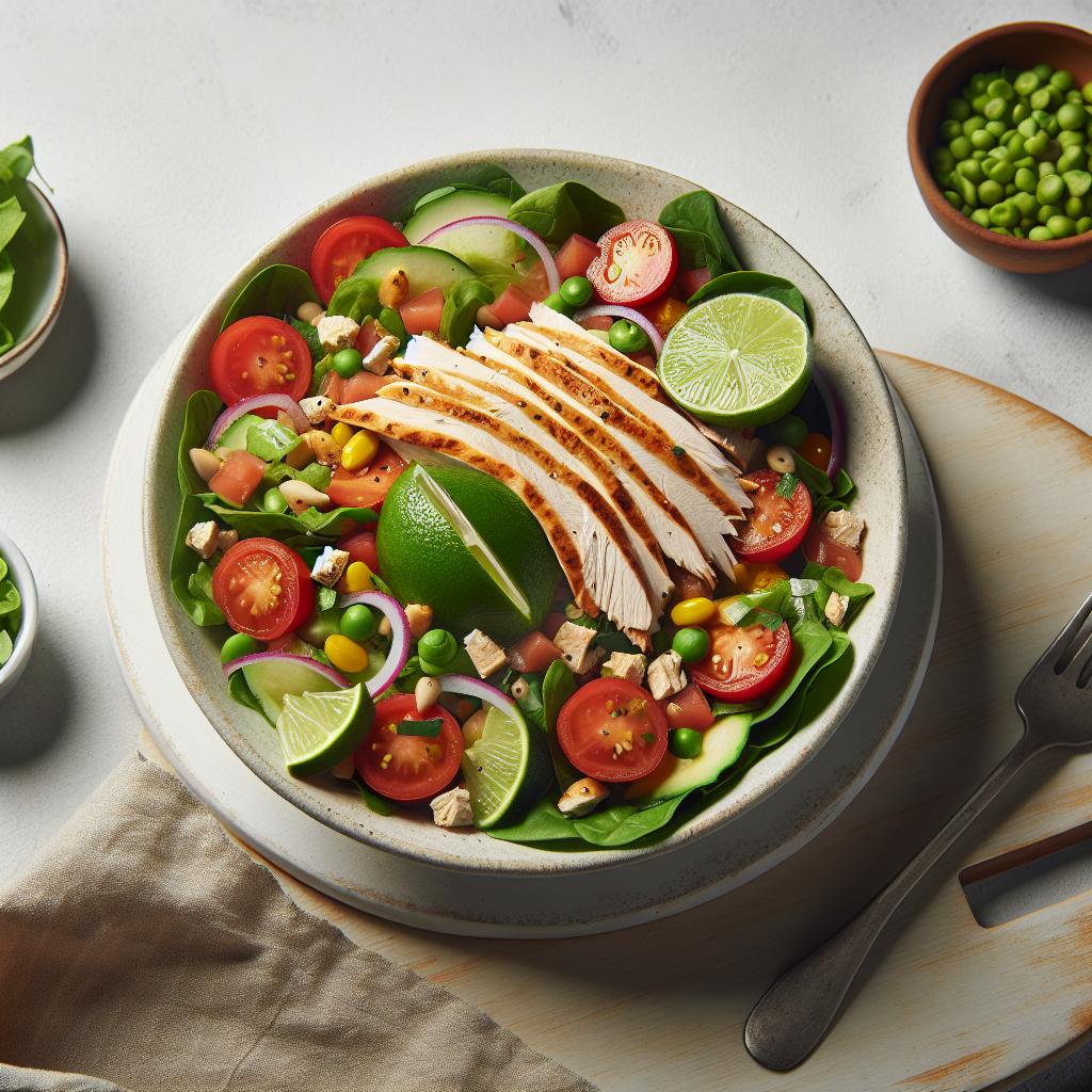 Zesty Turkey Taco Salad with Tangy Lime Dressing Delight