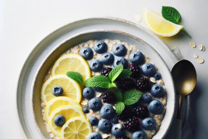 Brighten Mornings with Zesty Lemon Blueberry Overnight Oats