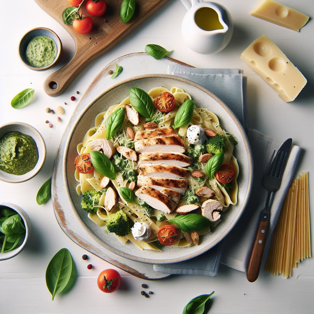 Indulgent Creamy Pesto Chicken Pasta: A Flavorful Twist