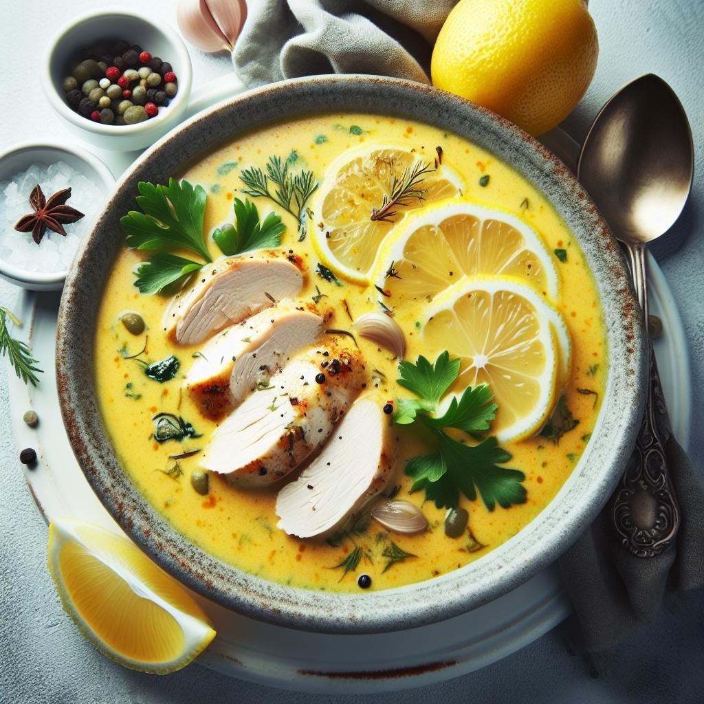 Zesty Comfort: How to Make Creamy Lemon Chicken Soup