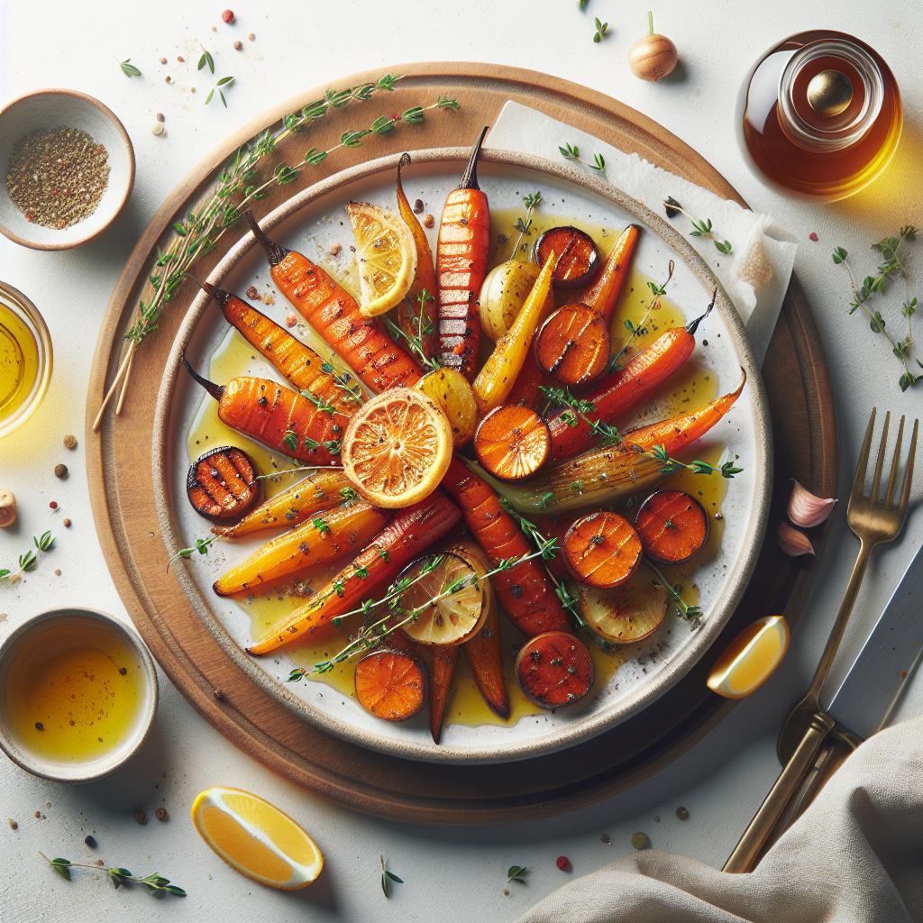 Sweet Meets Savory: Honey Roasted Carrots with Thyme Delight