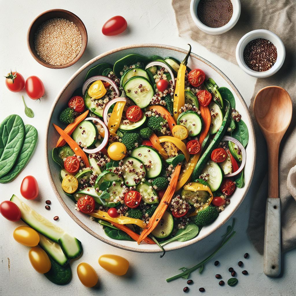 Roasted Vegetable Quinoa Salad: A Nutritious Flavor Boost