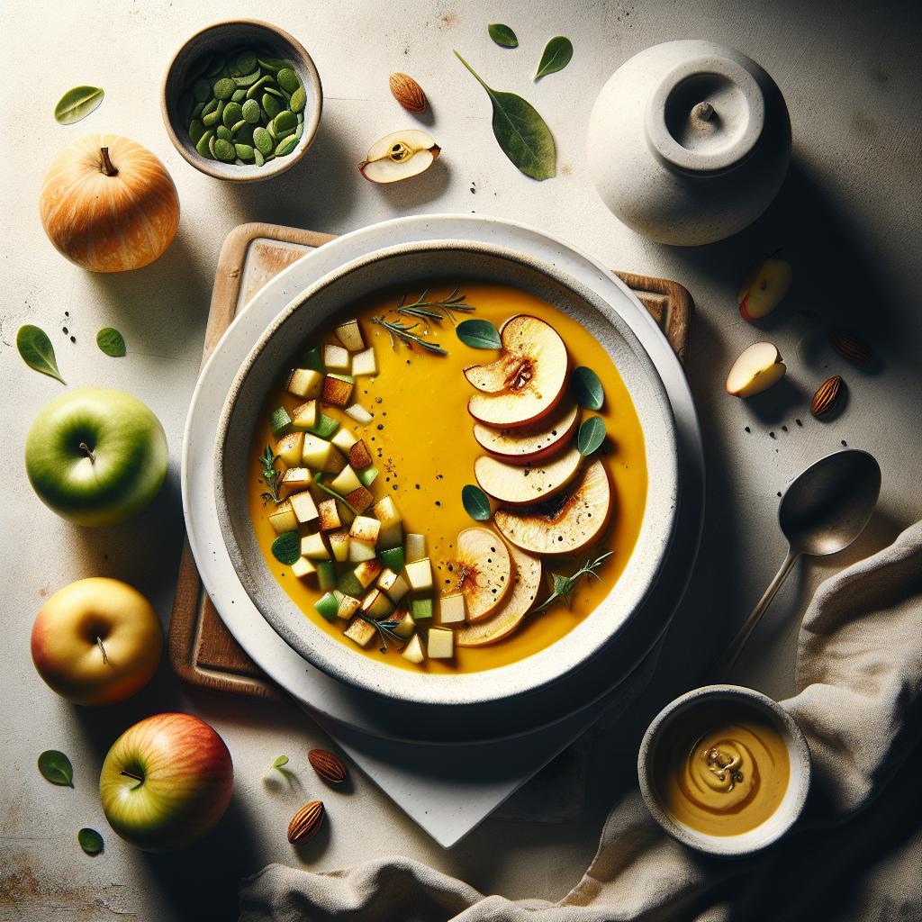 Golden Harvest: Roasted Squash and Apple Soup Recipe