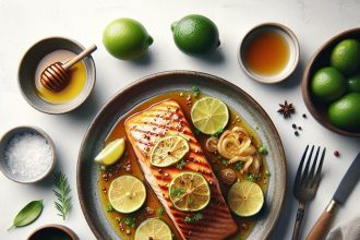 Zesty Baked Salmon: Honey and Lime Infused Delight