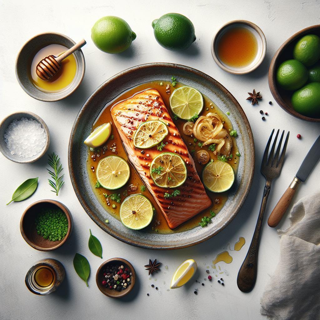 Zesty Baked Salmon: Honey and Lime Infused Delight