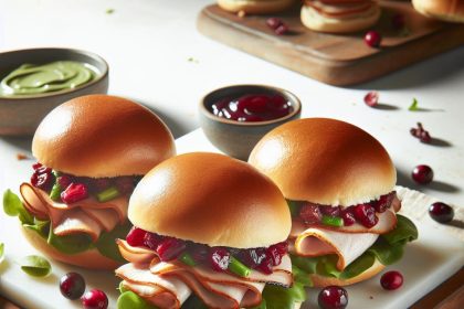 Savory Turkey & Cranberry Sliders: A Holiday Flavor Twist