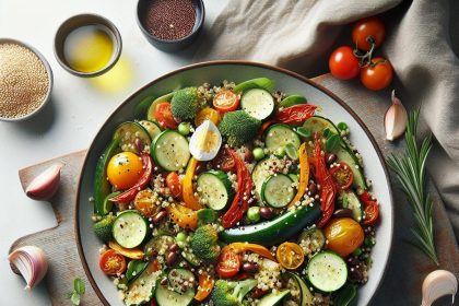 Bright & Balanced: Roasted Veggie Quinoa Salad Delight