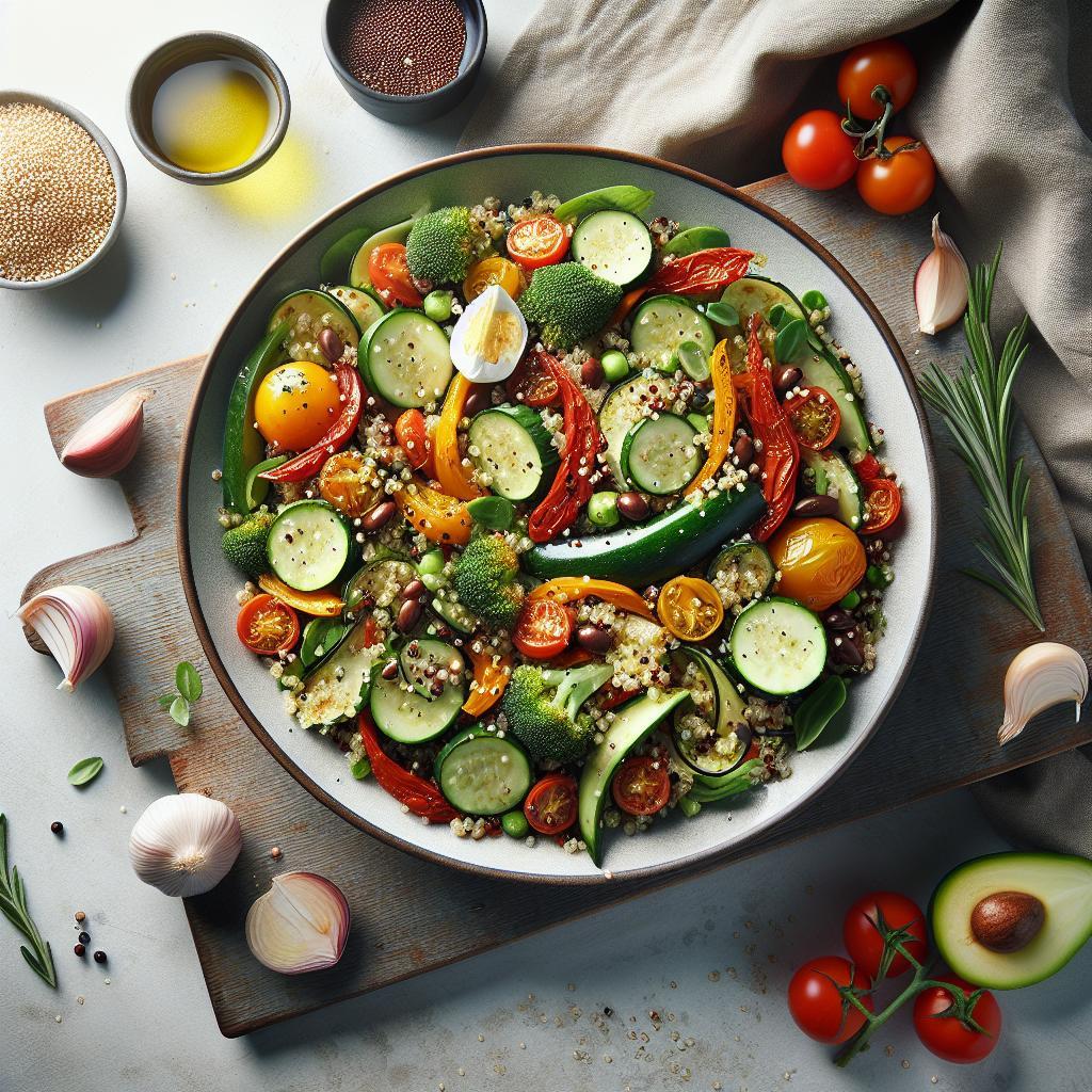 Bright & Balanced: Roasted Veggie Quinoa Salad Delight