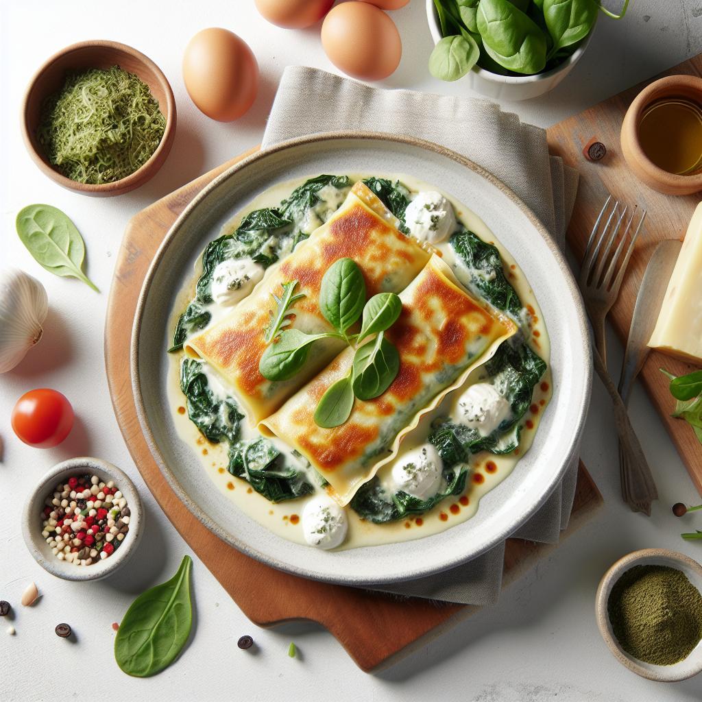 Decadent Creamy Spinach and Ricotta Cannelloni Delight