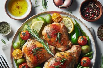 Rosemary-Kissed Baked Chicken Thighs: A Savory Delight