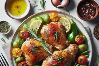Rosemary-Kissed Baked Chicken Thighs: A Savory Delight