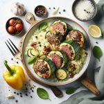 Savor the Flavor: Beef and Rice Stuffed Zucchini Delight