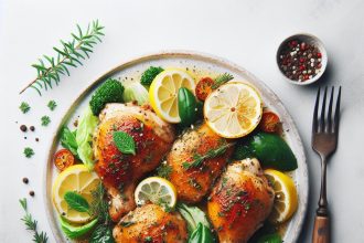 Zesty Lemon Herb Roasted Chicken Thighs Recipe Unveiled
