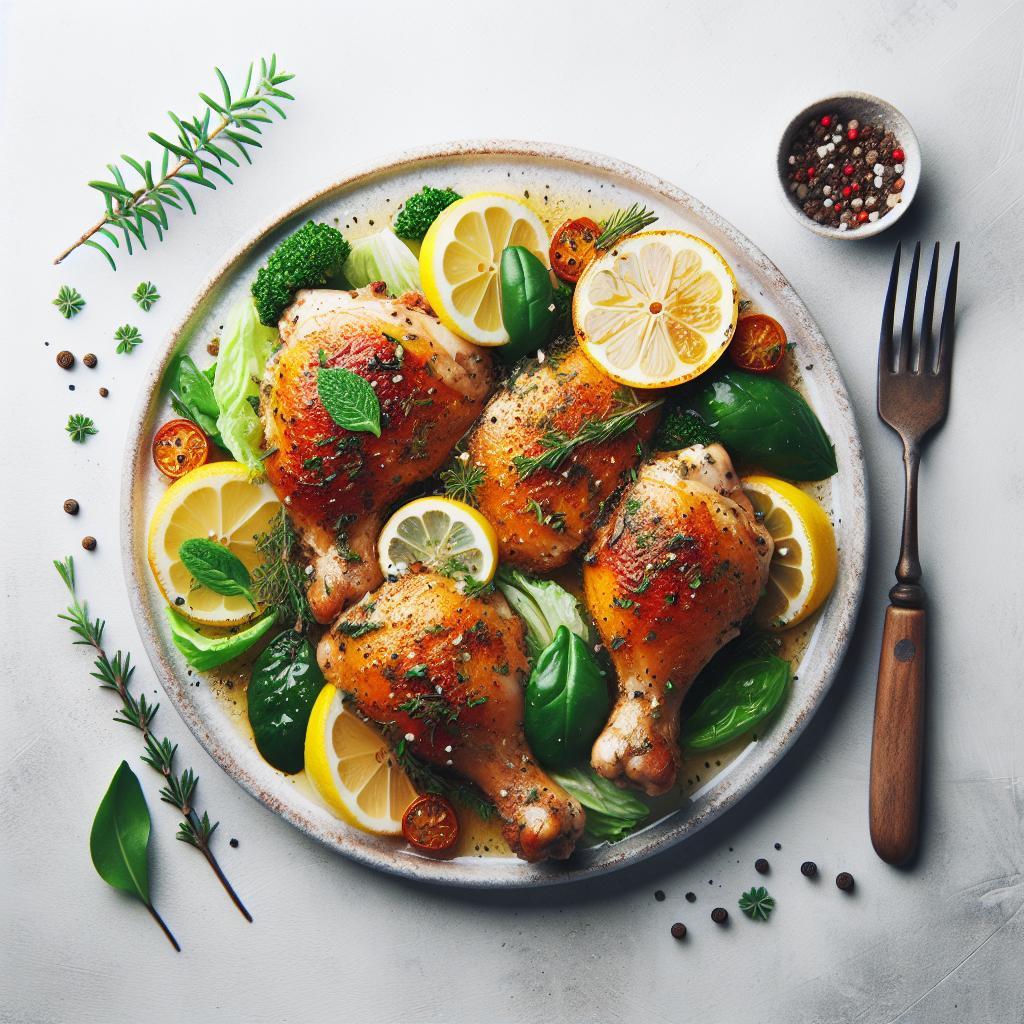 Zesty Lemon Herb Roasted Chicken Thighs Recipe Unveiled