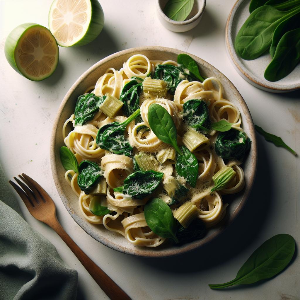 Indulge in Creamy Spinach Artichoke Pasta Perfection