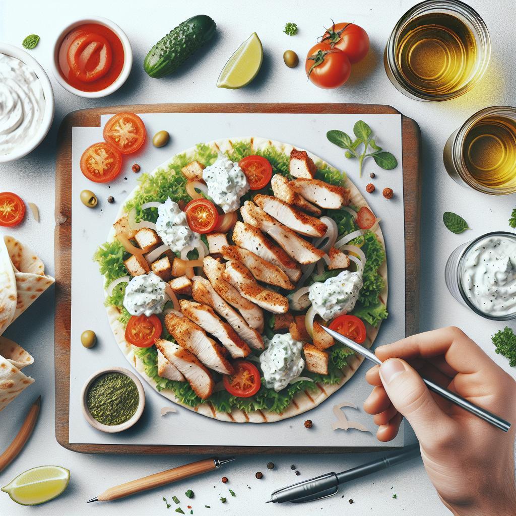 Savor Authentic Greek Chicken Gyros with Zesty Tzatziki