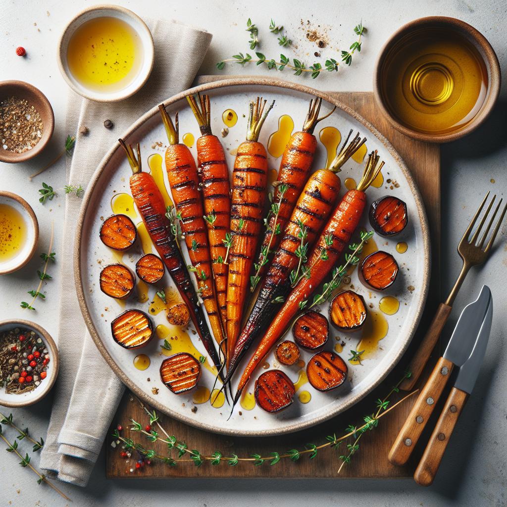 Sweet and Savory: Honey Roasted Carrots with Thyme Delight