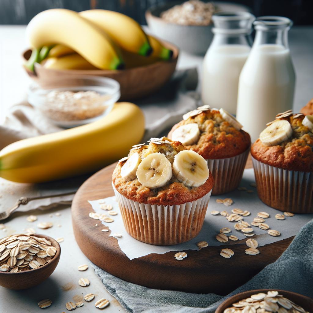 Wholesome Banana Oat Muffins: A Nutritious Delight