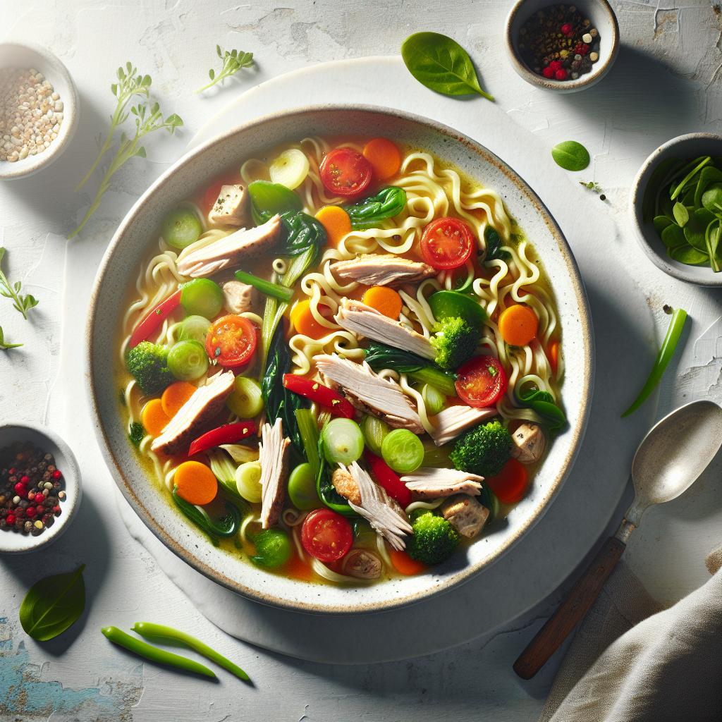 Hearty Turkey Vegetable Noodle Soup: A Comforting Bowl of Wellness