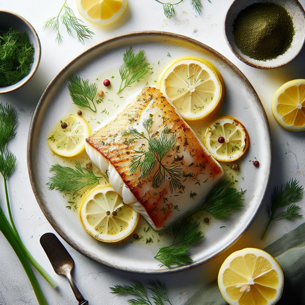 Zesty Baked Cod with Lemon and Dill: A Fresh Fish Delight