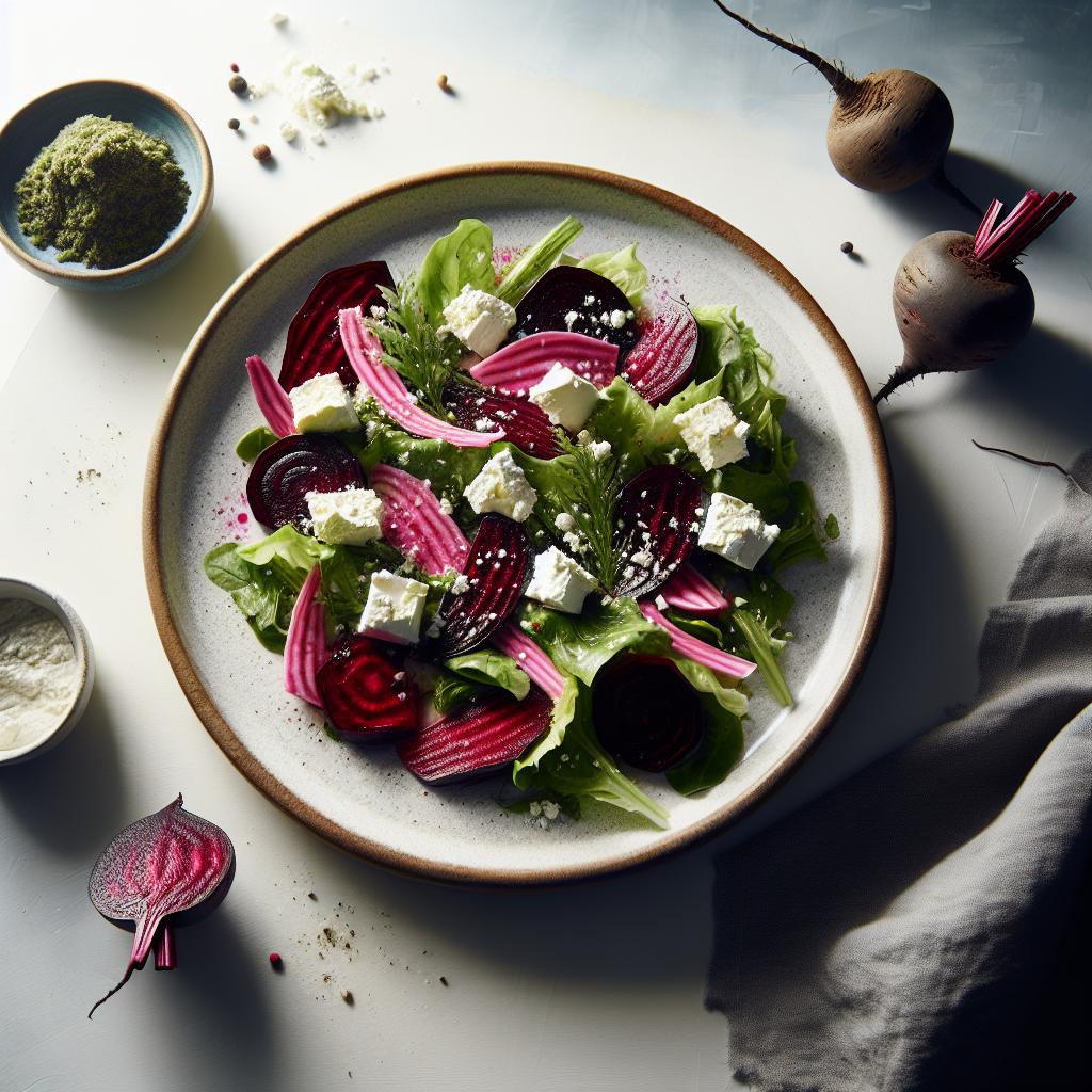 Brighten Your Plate: Roasted Beet Salad with Creamy Goat Cheese