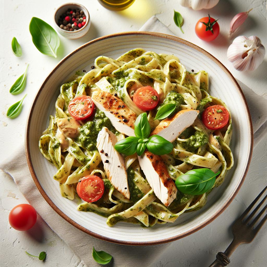 Indulgent Creamy Pesto Chicken Pasta: A Flavorful Twist