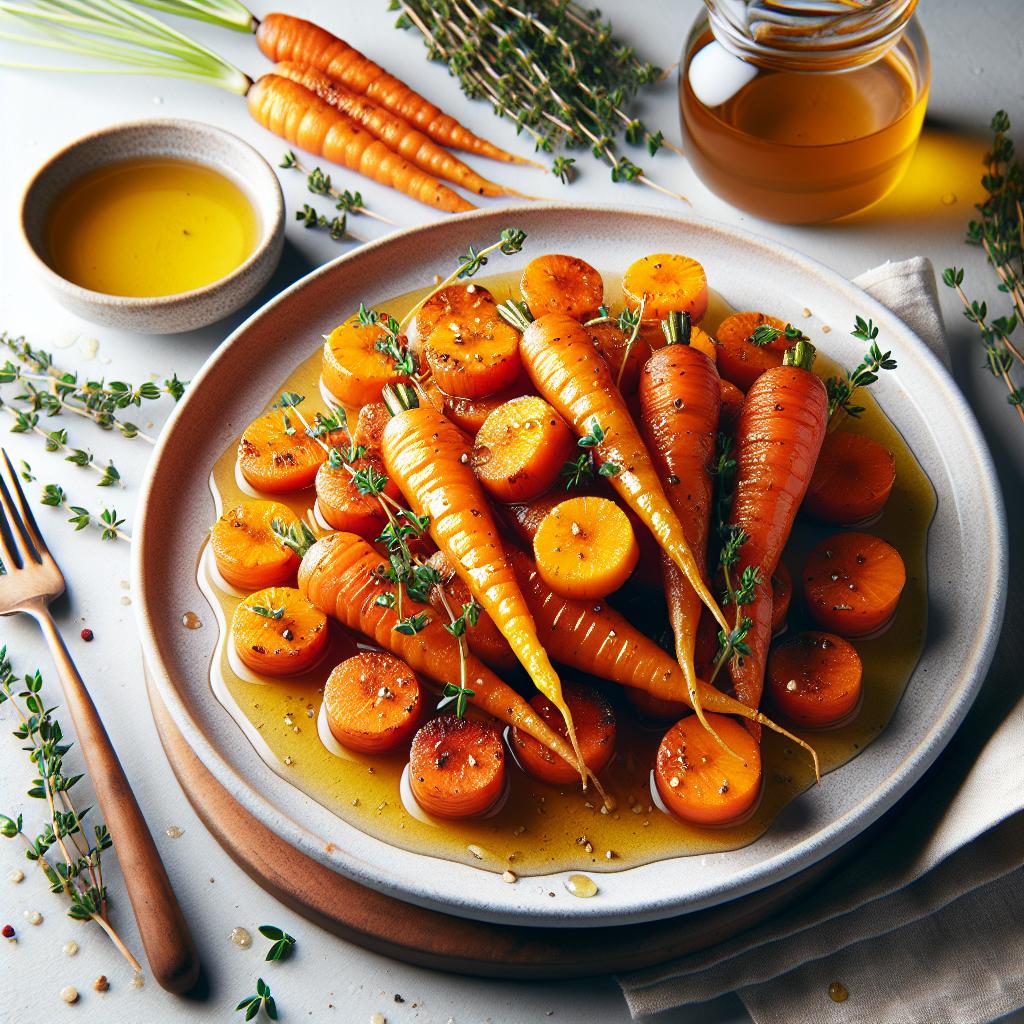 Sweet Meets Savory: Honey Roasted Carrots with Thyme Delight