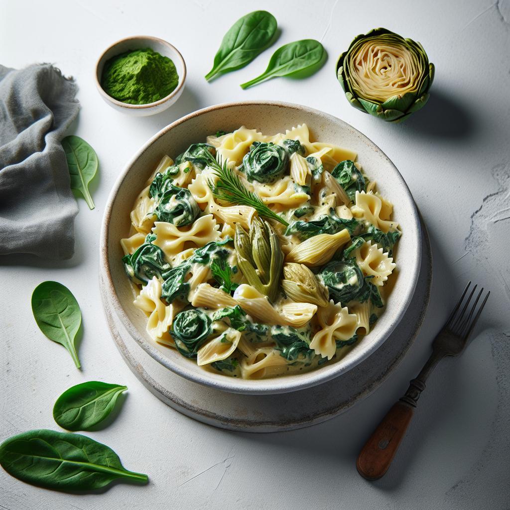 Indulge in Creamy Spinach Artichoke Pasta Perfection