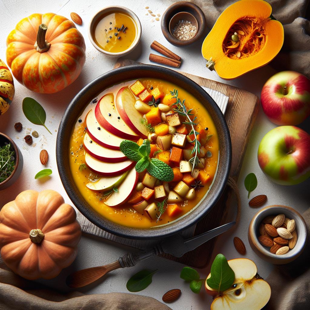 Golden Harvest: Roasted Squash and Apple Soup Recipe