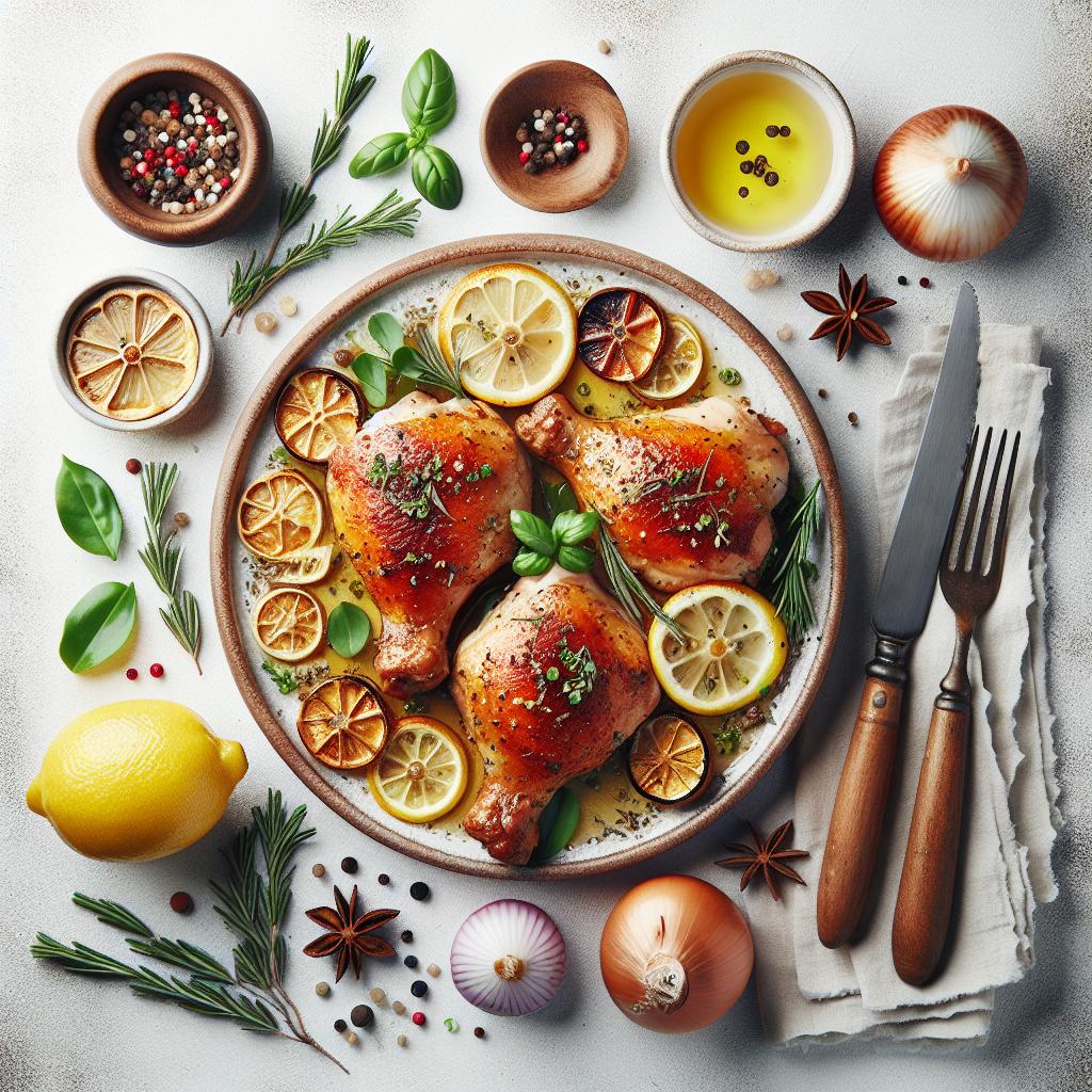 Zesty Lemon Herb Roasted Chicken Thighs Recipe Unveiled