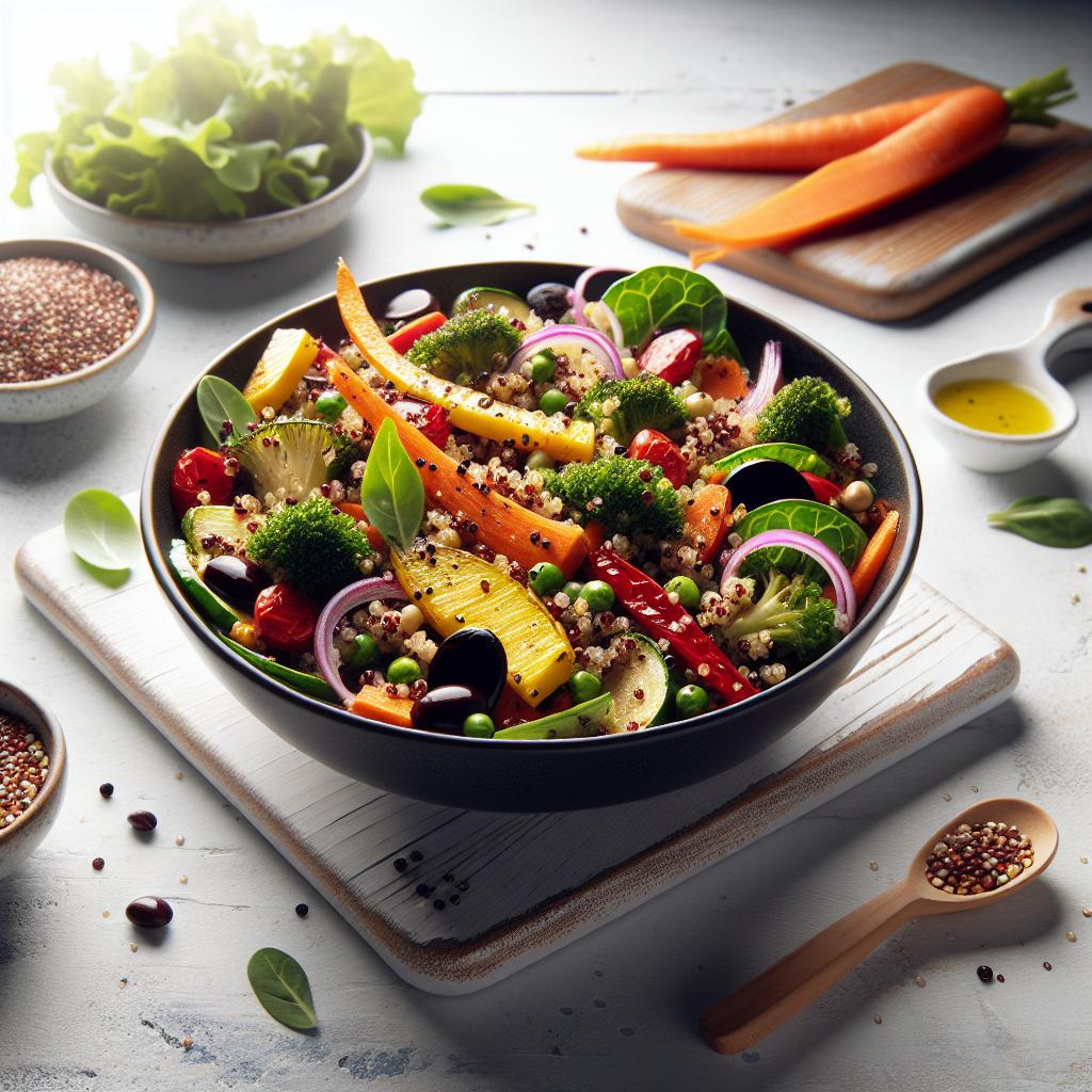 Roasted Vegetable Quinoa Salad: A Nutritious Flavor Boost
