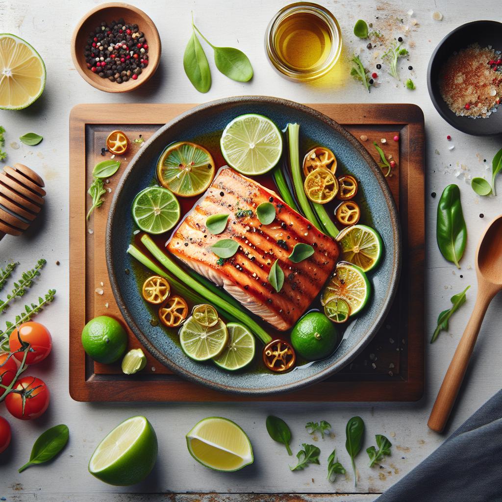 Zesty Baked Salmon: Honey and Lime Infused Delight
