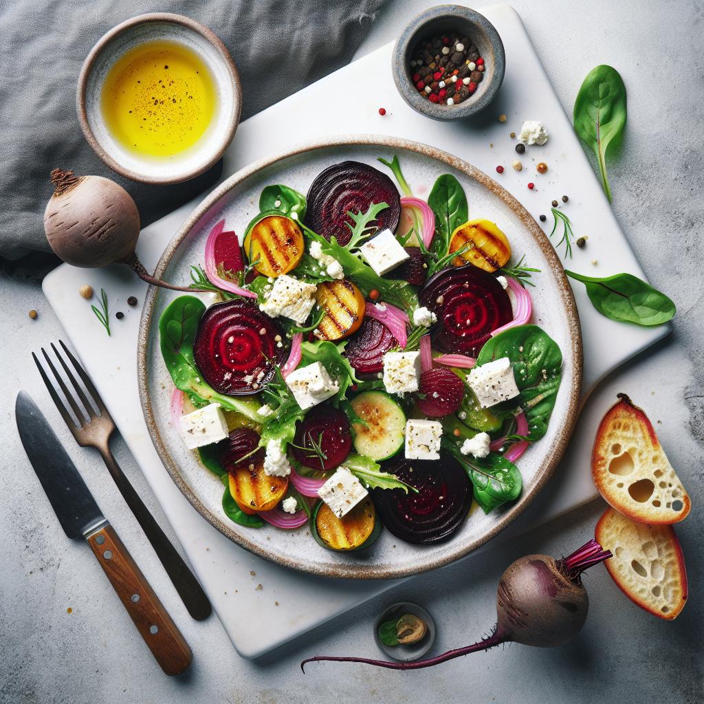 Brighten Your Menu: Roasted Beet Salad with Goat Cheese