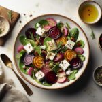 Earthy Elegance: Roasted Beet Salad with Creamy Goat Cheese