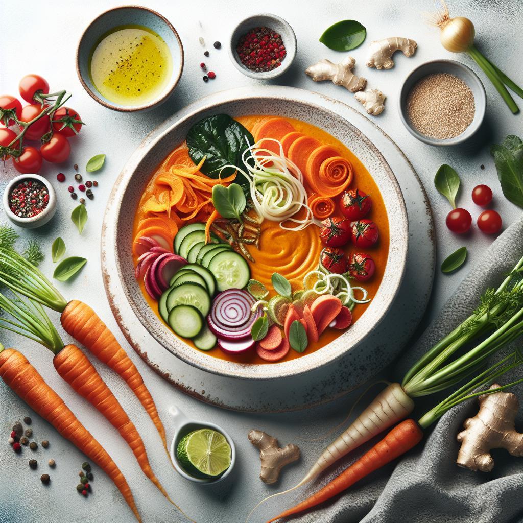 Warm Up with Zesty Roasted Carrot and Ginger Soup Delight