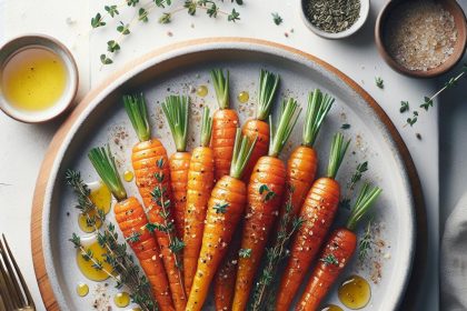 Sweet and Savory: Honey Roasted Carrots with Thyme Delight