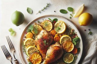Zesty Lemon Herb Roasted Chicken Thighs: A Flavorful Classic
