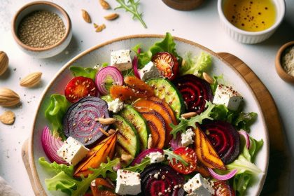 Earthy Roasted Beet Salad with Creamy Goat Cheese Delight
