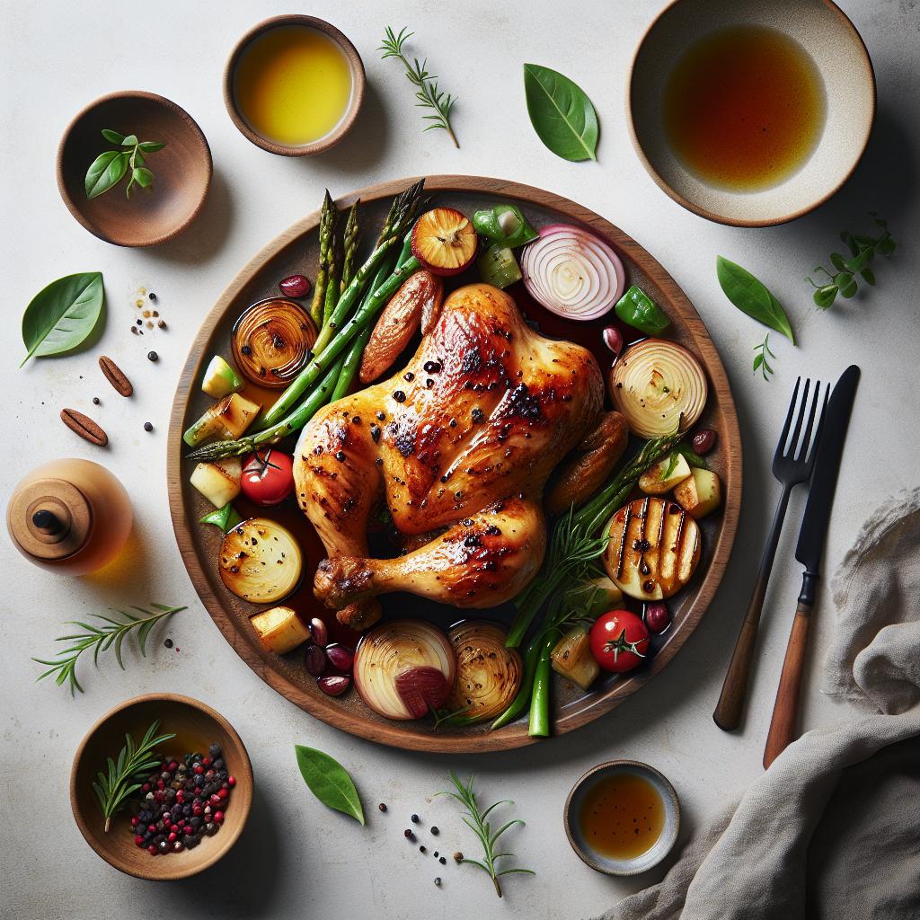 Golden-Honey Balsamic Chicken: A Savory Roast Delight