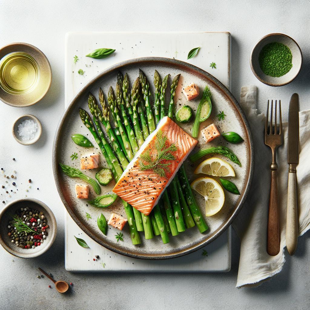 One-Pan Wonder: Sheet Pan Salmon and Asparagus Delight